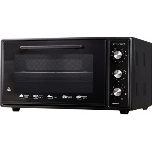 Elektrik soba Fiver Camlı Black