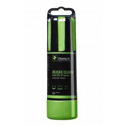 Təmizləyici dəst 2E SK150GR 150ml LED/LCD üçün maye + parça Yaşıl
